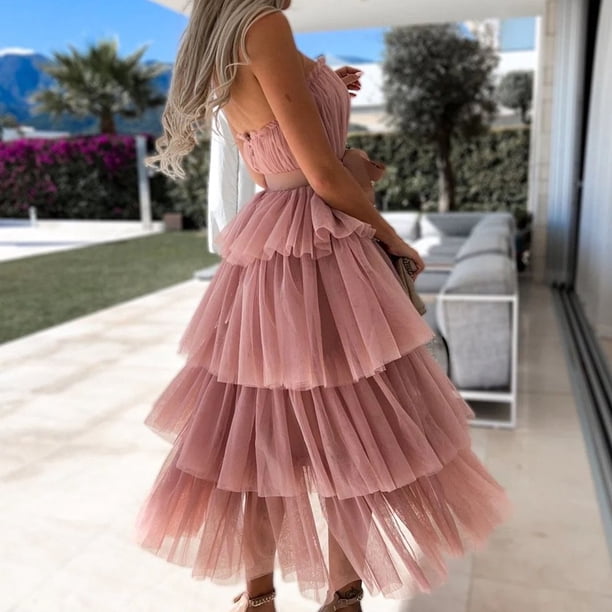 flowy mesh dress Tulle Dress MesaSe Womens Tulle Dresses White Strapless Dress Flowy Mesh Cropped Long lace mesh dress
