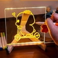 thumbnail image 4 of CJiaWei Magicboard Clear Drawing Board With A Cloth Light Drawing Board With Adjustable Holder And 12 Colorful Pens For Room Store Festival Present (1ml), 4 of 5
