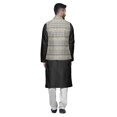 thumbnail image 3 of Atasi Ensemble de Pyjama Kurta Churidar Ethnique avec Veste Nehru Imprimée pour Hommes, 3 of 3
