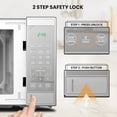 thumbnail image 5 of Total Chef 0.9 Cu.ft Countertop Microwave Oven Stainless Steel, 900W, 5 of 5