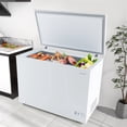 thumbnail image 4 of Costway 10 Cu. Ft. Chest Compact Freezer with 7-Level Temperature, Removable Basket White, 4 of 10
