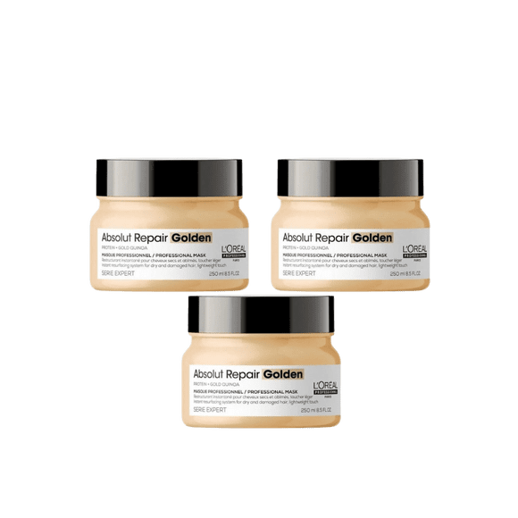 Loreal Professionnel Paris Serie Expert Absolut Repair Masque Doré 250 ml Lot de 3