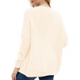 thumbnail image 2 of Cardigans en Tricot Épais à Manches Longues pour Femmes, Ouverts à l'Avant, Coupe Ample, Manteaux, 2 of 3