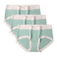 thumbnail image 1 of GigrtiJin Womens Multipack Cotton Underwear Mid Rise Seamless Invisible Briefs Strench Sweatproof Underpants 3 Pack, 1 of 2