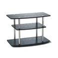 thumbnail image 4 of Convenience Concepts Designs2Go Three-Tier TV Stand in Black Wood Finish, 4 of 6