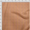 thumbnail image 4 of oneOone Tissu Popeline Coton Orange Dinosaure Coloré Matériel de Robe Imprimé Tissu au Mètre 42 Pouces de Large, 4 of 5