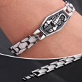 thumbnail image 3 of POINTERTECK Fashion Men Stainless Steel Scorpion Motorcycle Chain Bangle Bracelet Wristband, 3 of 5