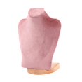 thumbnail image 4 of Milaget Necklace Display Chain Bust Stand Holder Decor for Showcase Store Countertop 23 cm Pink Velvet, 4 of 9
