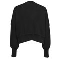 thumbnail image 4 of CEHVOM Women's Fashion Round Neck Solid Color Loose Fitting Pullover Sweater Clearance, 4 of 5