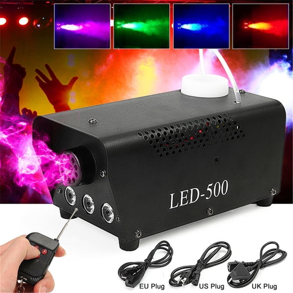 Agiferg LED 500W Fog Smoke Machine Remote RGB Color Smoke Ejector LED