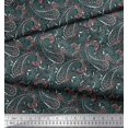 thumbnail image 3 of Soimoi Velvet Fabric Floral & Paisley Decor Fabric Printed Yard 58 Inch Wide, 3 of 5