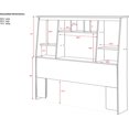 thumbnail image 2 of Prepac Espresso Full and Queen Tall Slant-Back Bookcase Headboard, 2 of 3