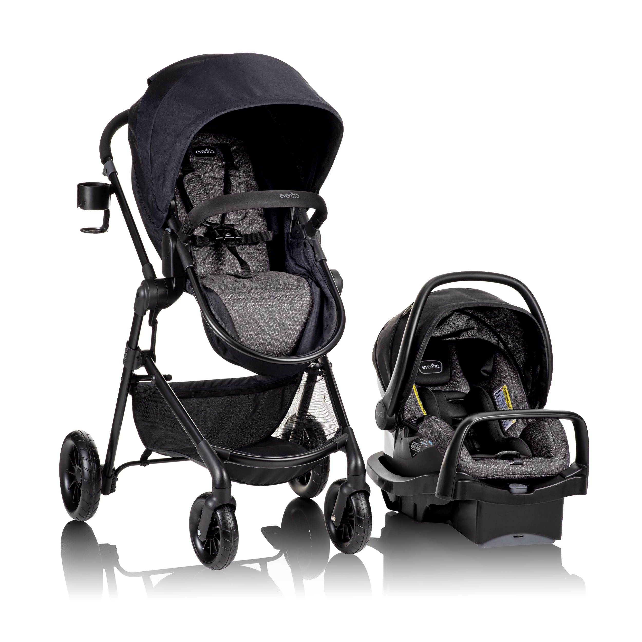 Evenflo Pivot Modular Travel System with LiteMax Infant Car Seat (0-5 Years)