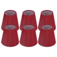 thumbnail image 3 of Fabric Lampshade, Modern Lamp Shade Exquisite Workmanship  For E14 Bulb For Miniature Bulb A3 01 Wine Red, 3 of 8