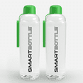 thumbnail image 1 of Smartbottle Large Reusable Water Bottle, Green, 1000ml / 1L, 2-Pack, 1 of 6