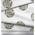 thumbnail image 3 of Soimoi Rayon Fabric Leaves & Floral Block Print Fabric by Yard 56 Inch Wide, 3 of 3