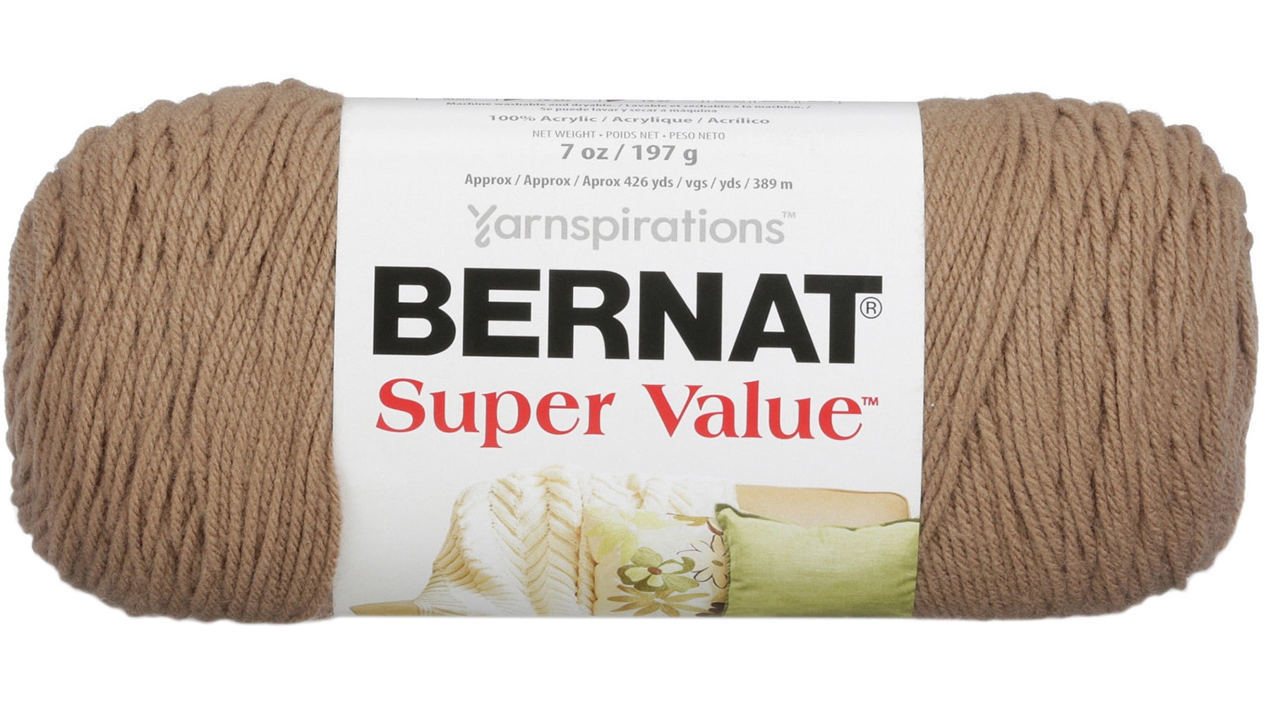 Bernat® Fil Super Value™, Acrylique #4 Moyen, 7oz/197g, 426 Yards