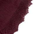 thumbnail image 3 of Timegard Plus Size Shorts for Women Wide Leg Elastic Waisted Drawstring Lace Ruffle Solid Color Casual Shorts, 3 of 5