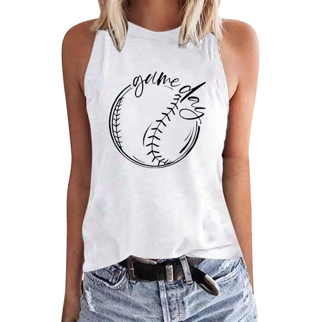 LSLJS Womens Crew Neck Tank Tops Women Floral Printing Tank Fit Round-Neck Sleeveless Block Shirts Tunic Tee Tops