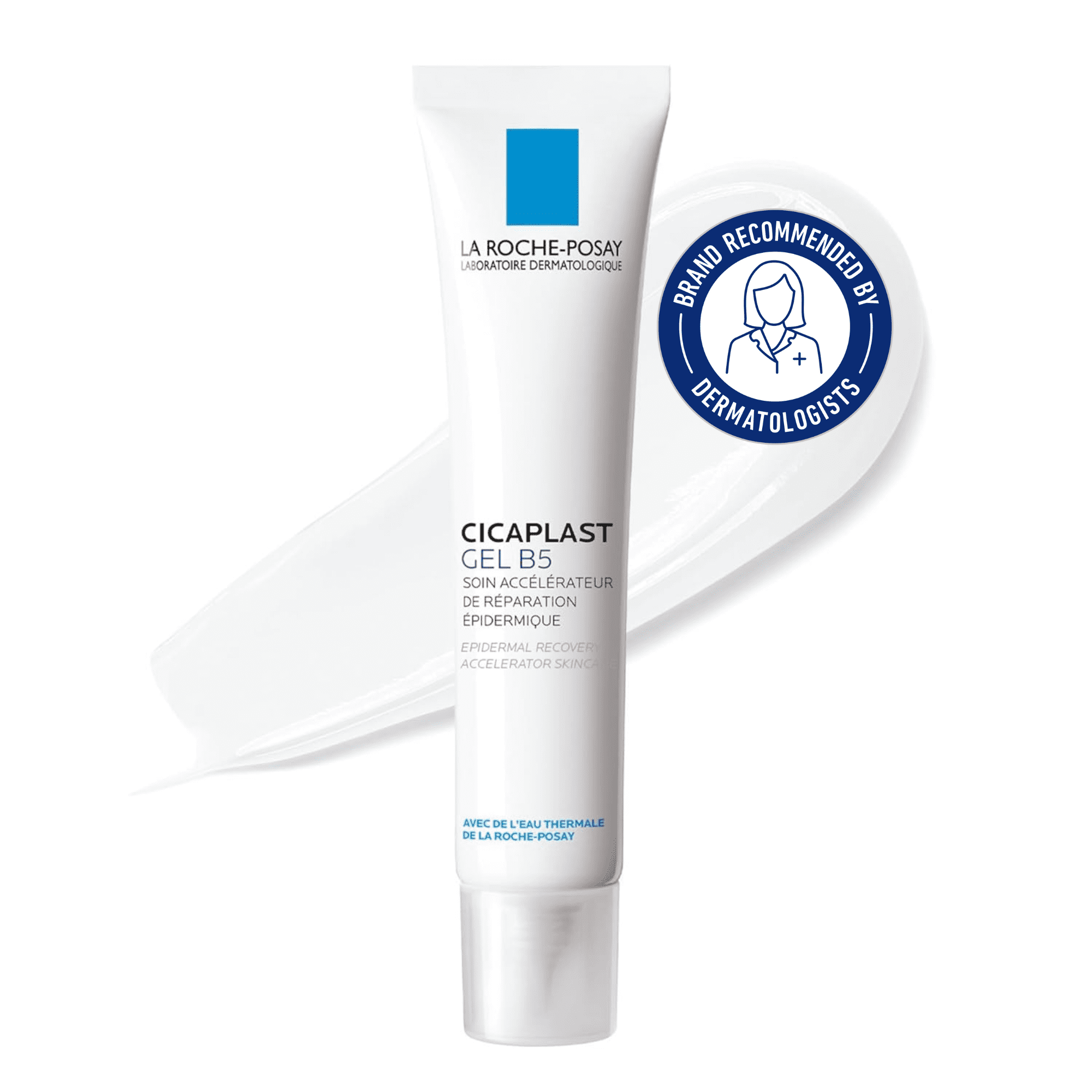 La Roche-Posay Cicaplast Gel B5, Skin Recovery Gel with Hyaluronic Acid for Fragilized Skin, 40mL