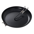 thumbnail image 2 of Camping Backpacking Cookware Non Slip Frying Pan Lightweight Foldable Handle 9'', 2 of 8