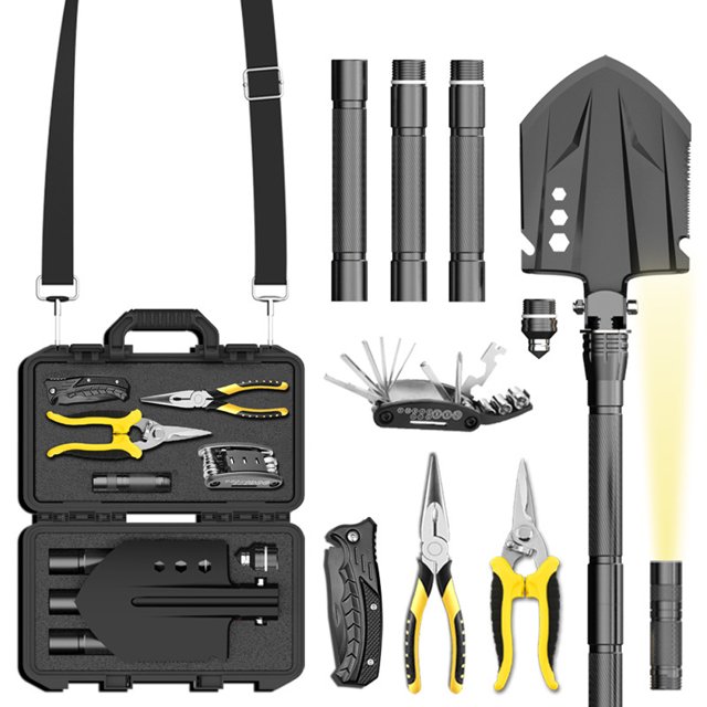 Pelle de Survie Multi-Usage Pelle de Camping Robuste Équipement de Camping de Survie
