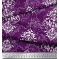 thumbnail image 2 of Soimoi Cotton Poplin Fabric Filigree Damask Print Sewing Fabric Yard 42 Inch Wide, 2 of 3