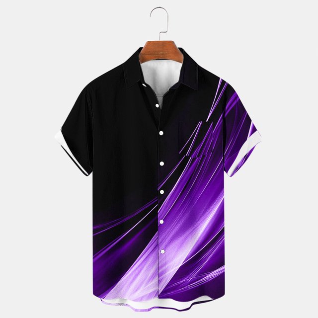 Styesk T-Shirts pour Homme Col Rabattu Léger à Manches Courtes Cardigan à Boutons Chemise Manches Courtes Col Rabattu