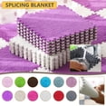 thumbnail image 2 of Dvruxg Foam Carpet Tiles - 12 x 12 Inch, Carpet Squares Protective Floor Mats Crawling Exercise Area Rugs for Room, Home or Classroom Use, 2 of 2