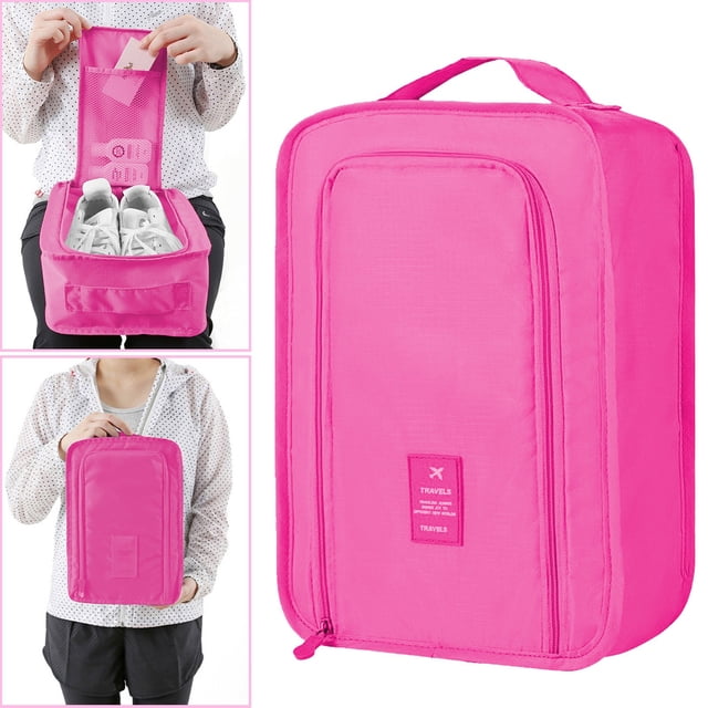 Jubipavy Portable Travel Multifunctional Storage Carrying Box Korean Shoes Foldable Shoe Storage Bag Hand Carrying Shoe Organizer