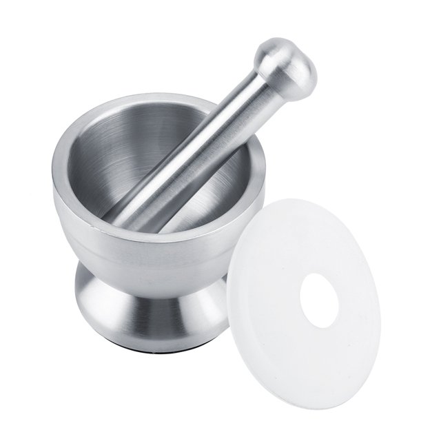Ensemble de Mortier-Marteau de Cuisine, Ensemble de Mortier-Marteau en Acier Inoxydable Broyeur d'Ail Fiabilité Ultime