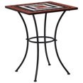 thumbnail image 1 of vidaXL Mosaic Bistro Table Terracotta and White 60 cm Ceramic, 1 of 5