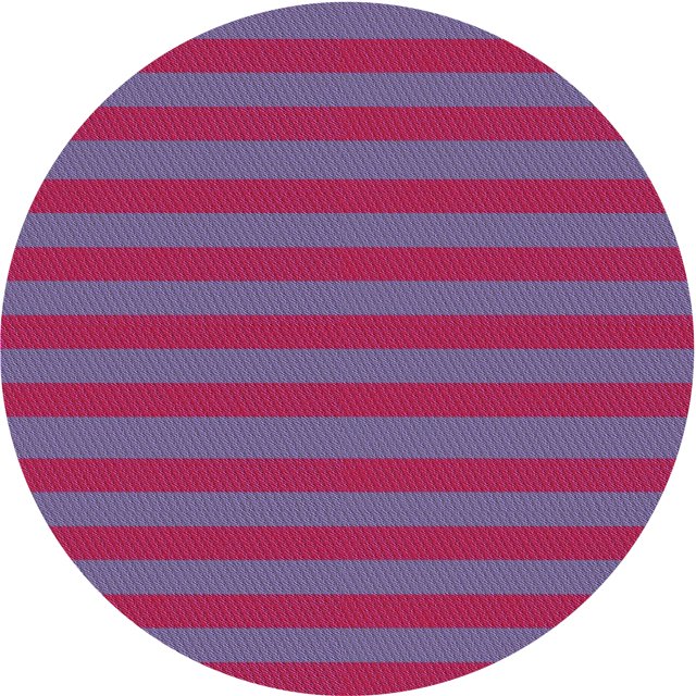 Ahgly Tapis Rond Lavable en Machine Intérieur Transitionnel Rouge Framboise, 3 Pieds Rond