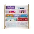 thumbnail image 4 of Humble Crew, Natural/White Kids Book Rack Storage Bookshelf with Deep Sleeves, Universal, 4 of 5