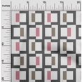 thumbnail image 2 of oneOone Silk Tabby Gray Fabric Geometric Sewing Craft Projects Fabric Prints By Yard 42 Inch Wide, 2 of 4
