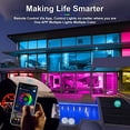 thumbnail image 4 of LED Strip Lights Kit Flexible Color Changing / RF Remote Wireless/ Smart Phone APP Controlled /Sync to Music /Waterproof Led Lights Strips 5050 RGB - christmas decoration -16.4ft/5m, 4 of 10