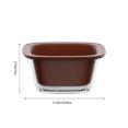 thumbnail image 3 of Kitchen Strainer and Colander Bowl Set - Food-Grade Material Double-Layer Stackable Design Fruit Vegetable Washing Basket, Red, JKODE, 3 of 9