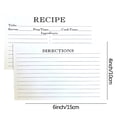 thumbnail image 2 of EGNMCR Carte de Recettes Carte d'Ingrédients Alimentaires Carte d'Enregistrement Papier Artistique une Recette, 2 of 2