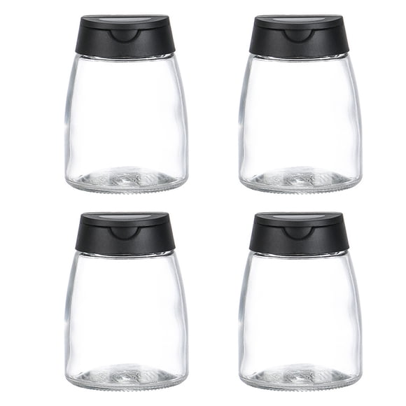 Spice jar Seasoning container Salt and pepper bottle spice container jar spice container spice container double lid kitchen camping spice box with pepper, paprika, sugar and other spice holes 4 pieces
