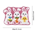 thumbnail image 3 of Yhmxh Bathroom Rugs Easter Bath Mat Non-Slip Mat Washable Carpet Absorbent Bath Mat Door Mat Bedroom Living Room Soft Tufted Carpet Bathroom Decoration Easter Decoration Living Room Rug Bath Mat, 3 of 5