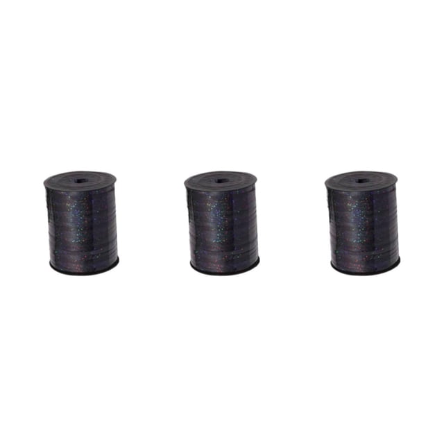 VONKY Plastic Decoration Ribbon And Durable Stunning Crafts And Gifts Environmentally Friendly Sturdy balck 3Set