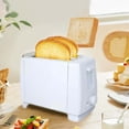 thumbnail image 1 of Antqov Retro Toaster With 6 Functions Stainless Steel Features Removable Crumb Tray Under Base Cord Storage White, 1 of 7