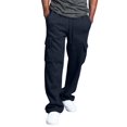 thumbnail image 1 of Ketyyh-chn99 Men Pants Linen Pants Work Stretch Relaxed Fit Flat Front Pant with Pockets Navy,L, 1 of 2