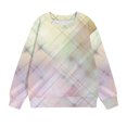 thumbnail image 5 of Yuyuzo Chandails en Molleton pour Filles Col Rond Manches Longues Décontracté Confortable Bloc de Couleur Pull d'Automne, 5 of 5