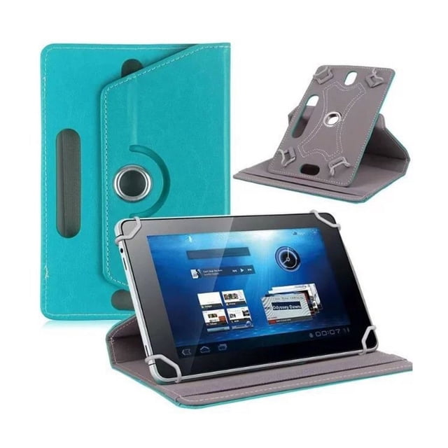 Tablette Universelle pour CASE, Tablette avec Support et Étui de Protection pour CASE pour Tablette à Écran Tactile de 9 10 10,1 Pouces, avec Rotation à 360° Bleu Pâle 8 Pouces