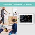 thumbnail image 3 of 95-240V Wi-Fi Smart Programmable Thermostat 5+1+1 Six Periods Voice APP Control Backlight LCD Water/ Gas Boiler Heating Thermoregulator with Index Humidity Display Lock Function Compatible, 3 of 7