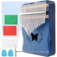 thumbnail image 1 of Weiweiguan 1 Ensemble Piano à Pouce Portable Kalimba 21 Touches Instrument de Musique (Bleu), 1 of 6