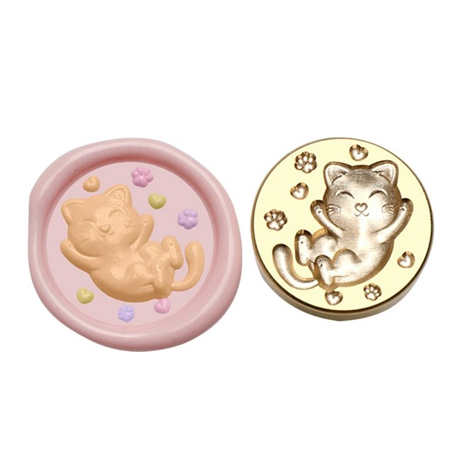 -shaped Stamp Head 3D Relief Copper Head for Wedding Card (Triceratops)