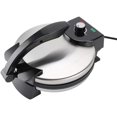 thumbnail image 1 of Electric Tortilla Maker, 10 Inch Non Stick Tortilla Press with Temperature Control & Stainless Steel Cover, 1100W Aluminum Electric Roti Maker for Pitas, Chapati, Roti, Flatbread, 1 of 5