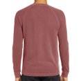 thumbnail image 2 of Innerwin Blouse Long Sleeve Mens Summer Tops Beach Solid Color Casual T Shirts Rust Red L, 2 of 6